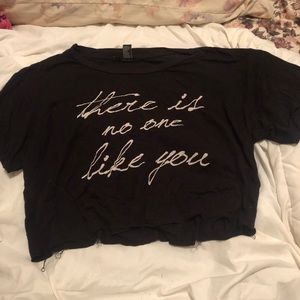 There is no one like you crop top